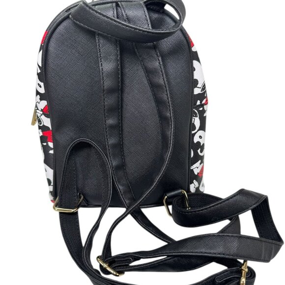 Snoopy Joe Cool Mini Backpack • Peanuts Black Red White Print • Adjustable Strap main image 6